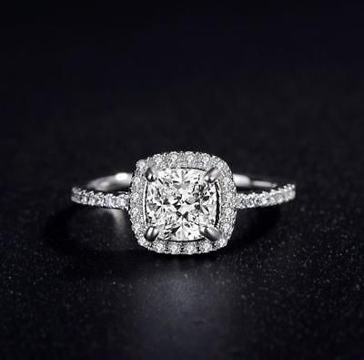 Luxury Solitaire Ring with Halo Setting